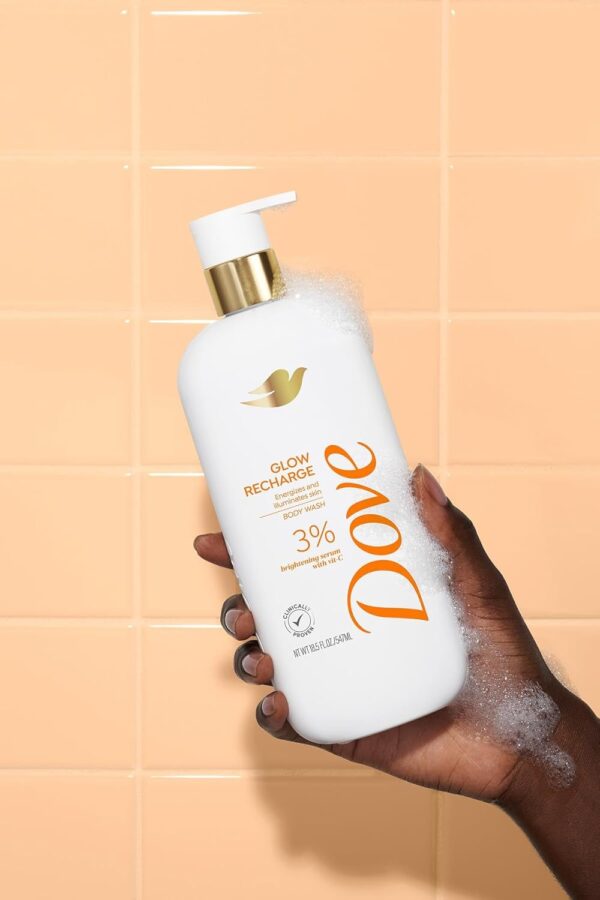 Dove Exfoliating Glow Recharge Body Wash for Soft & illuminated skin - Image 2