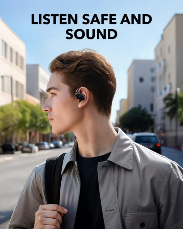 Soundcore V20i by Anker Open-Ear Headphones, Adjustable Ear Hooks, Ultra-Comfort, Snug Fit, Powerful Sound - Image 3