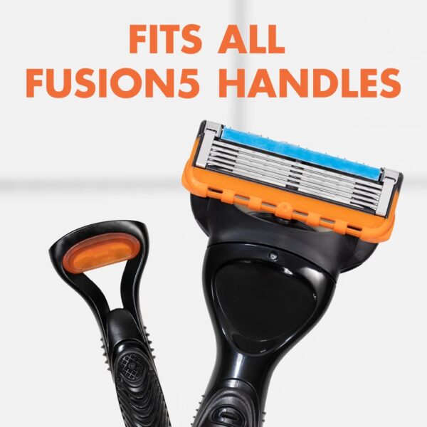 Gillette Fusion5 Mens Razor Blade Refills, 4 Count, Lubrastrip for a More Comfortable Shave - Image 2