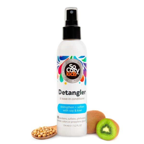 SoCozy Detangler Leave-In Conditioner Spray For Kids Hair Strengthens and Softens