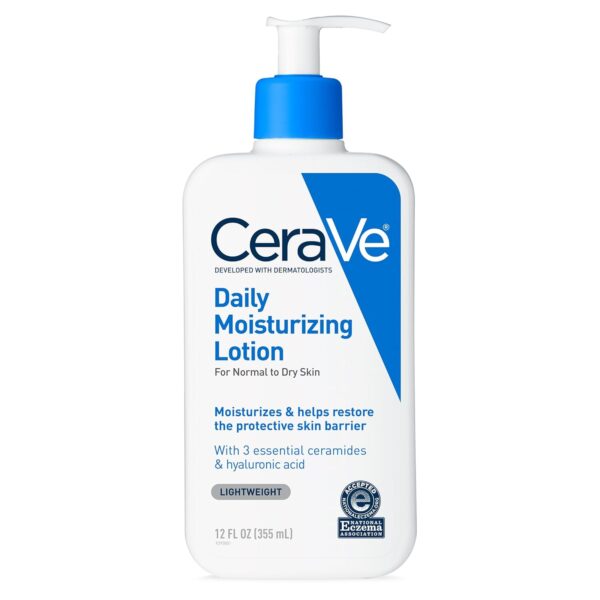 CeraVe Daily Moisturizing Lotion for Dry Skin, Body Lotion & Face Moisturizer with Hyaluronic Acid and Ceramides