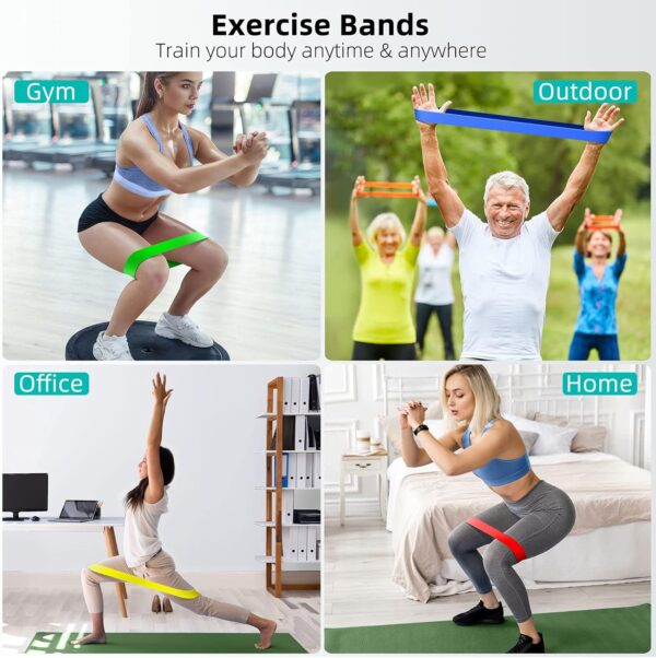 Resistance Bands for Working Out, Elastic Exercice Loop Bands for Physical Therapy - Image 4