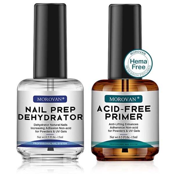 Morovan Professional Natural Nail Prep Dehydrate and Acid-Free Primer