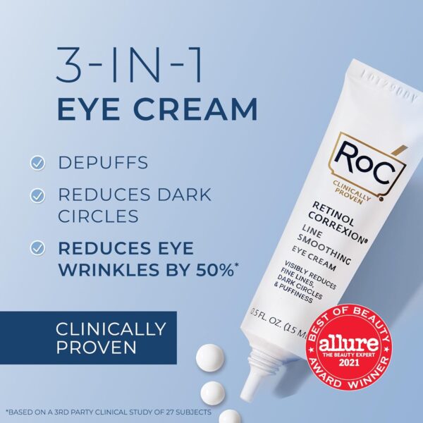 RoC Retinol Correxion Under Eye Cream for Dark Circles & Puffiness - Image 2