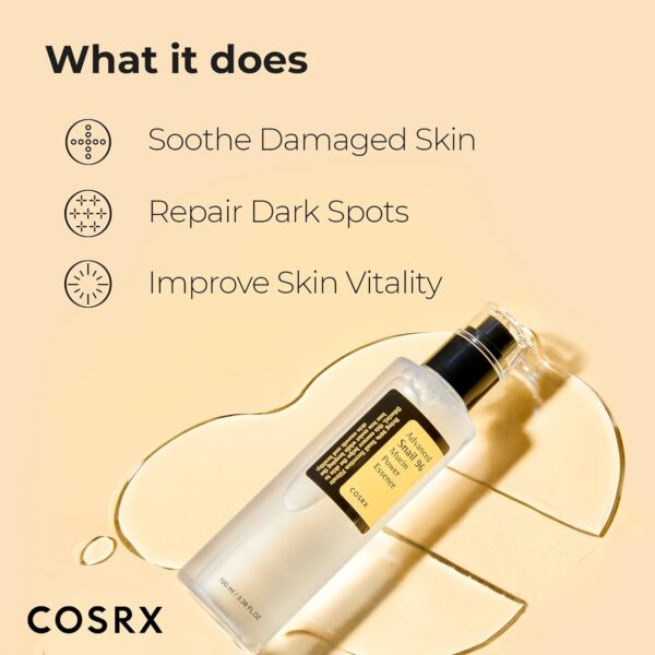 COSRX Snail Mucin 96% Power Repairing Essence 3.38 fl.oz 100ml - Image 4