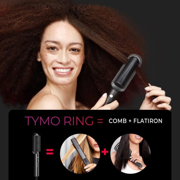 Hair Straightener Brush, TYMO Ring Hair Straightener Comb Straightening Brush for Women - Image 4