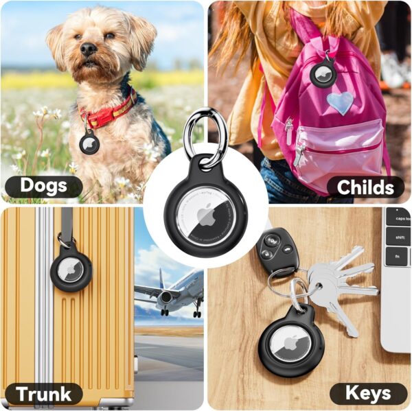 Waterproof Airtag Holder with Apple Airtags Keychain - Image 4