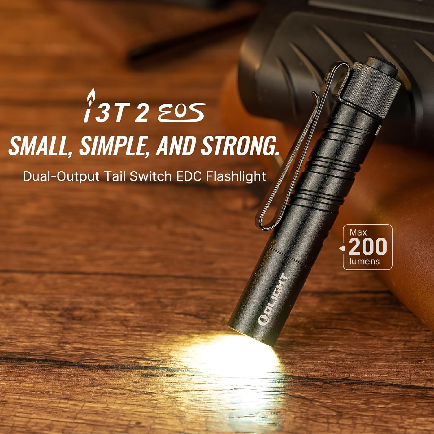 OLIGHT I3T 2 EOS Pocket EDC Flashlight, 200 Lumens Compact Bright Handheld Flash Lights - Image 2