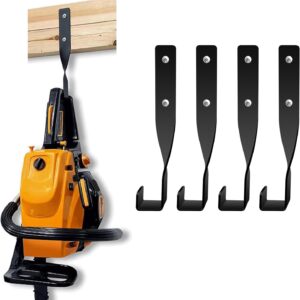 4PCS Chainsaw Wall Mount Holder Backpack Blower Rack Accessories and Tools for Garage Wall