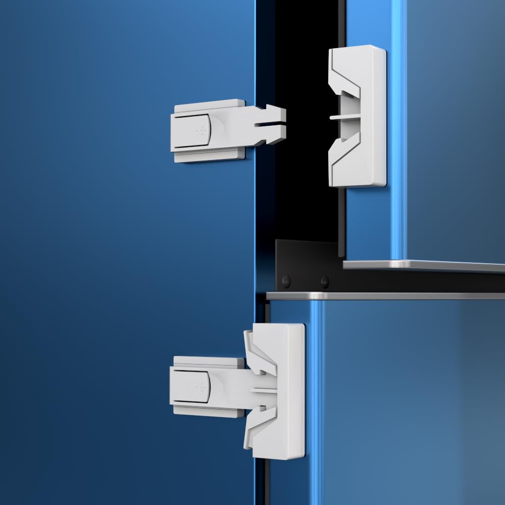 2 Pack Upgrade Child Proof Refrigerator Lock