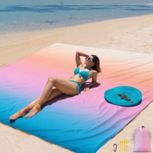 AISPARKY Beach Blanket Waterproof Sandproof Extra Large Beach Mat