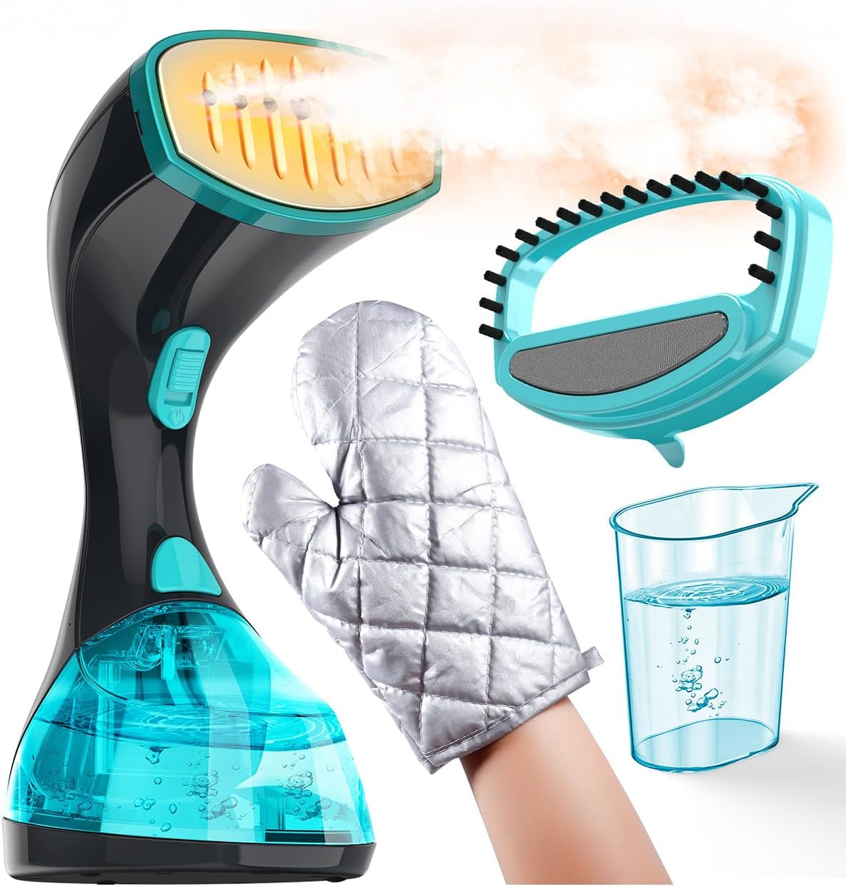 15s Fast Heat-Up and 1800W Powerful Steamer for Clothes with 3 Modes and 300ml Water Tank
